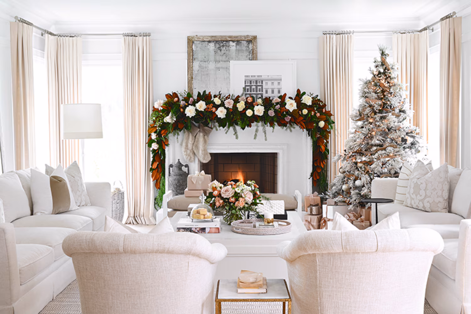 Decorations with softness and a quiet elegance for holidays ...
