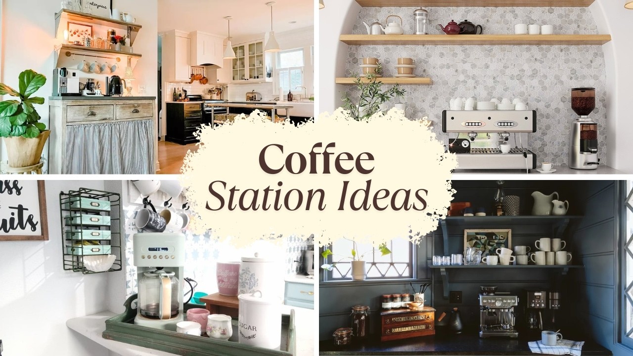 New! 2025 Coffee Station Ideas for Home with Decorations | Coffee Bar Ideas  for Small Space