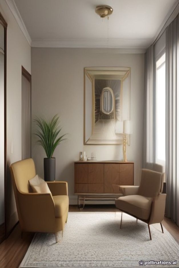 12 Home Decor Trends Taking Over Pinterest in 2026 (And How to Actually Use Them) 2 Neo Deco fan shaped mirror with chrome trim in a modern room