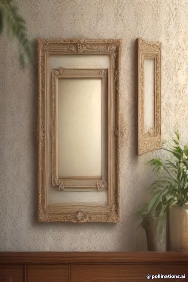 12 Home Decor Trends Taking Over Pinterest in 2026 (And How to Actually Use Them) 11 Artwork in a thick, textured vintage style frame against patterned wallpaper