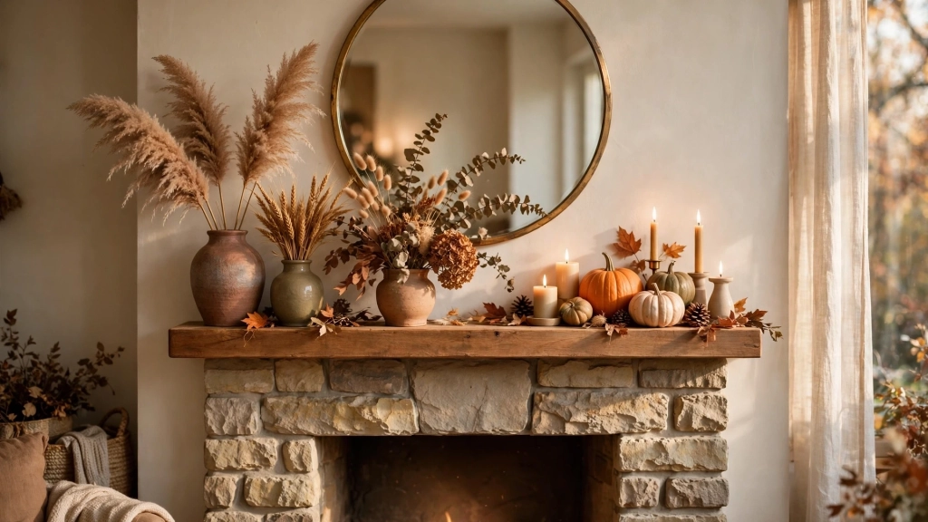 Fall Mantel Decor Ideas That Feel Warm, Never Cluttered 4 Layer Garlands Like You Mean It — fall mantel decor ideas