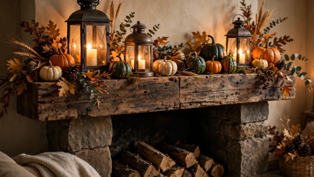 Fall Mantel Decor Ideas That Feel Warm, Never Cluttered 8 Mirrors and Art Above the Mantel — fall mantel decor ideas