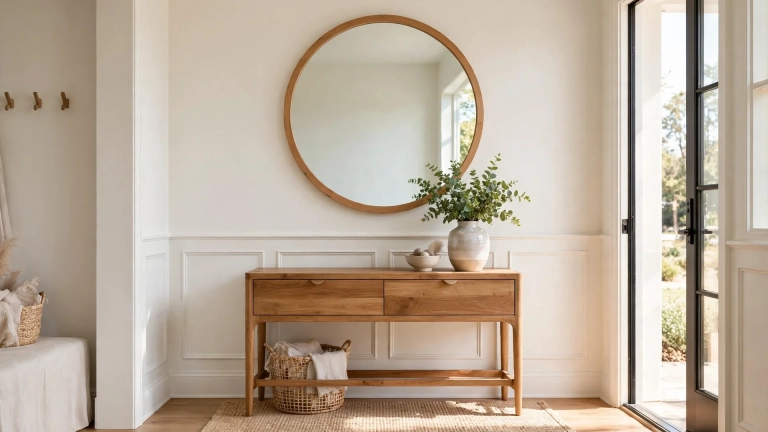 how high to hang a mirror 01