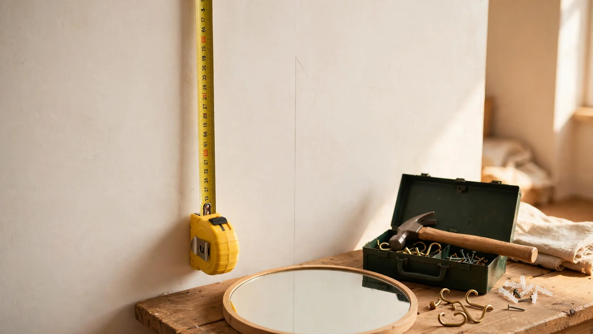 Your 60-Second Hanging Checklist — how high to hang a mirror