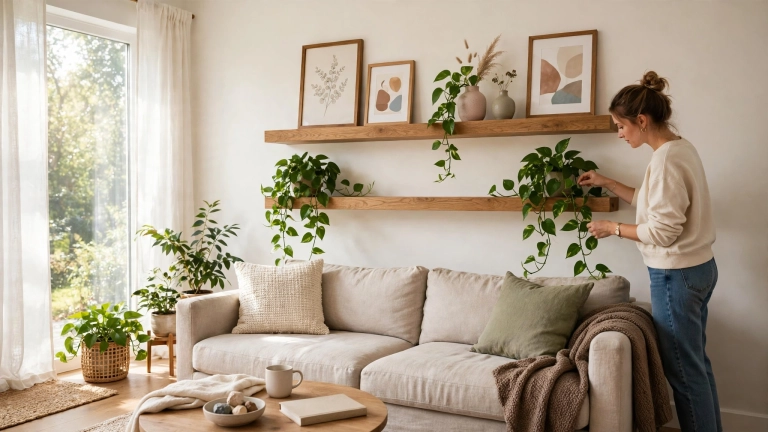 how high to hang floating shelves 01