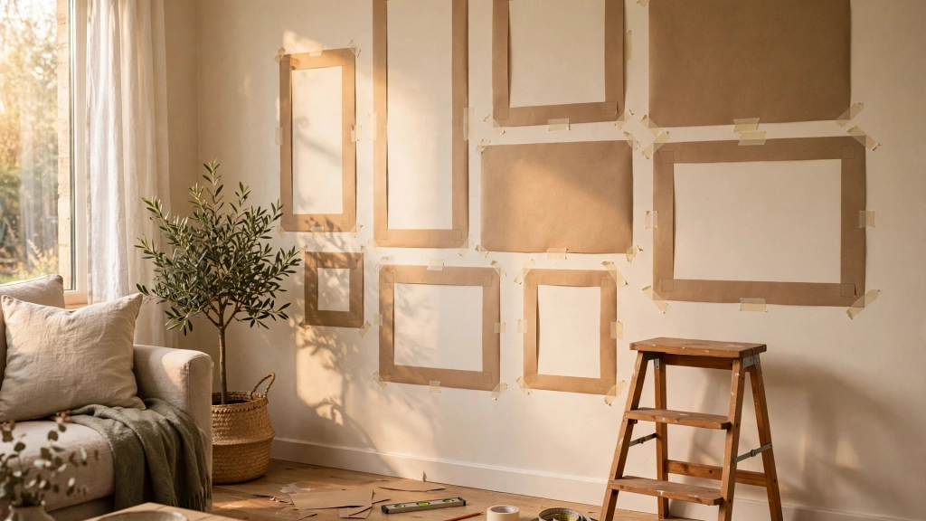 Hallways, Entryways, and Staircases — how high to hang pictures