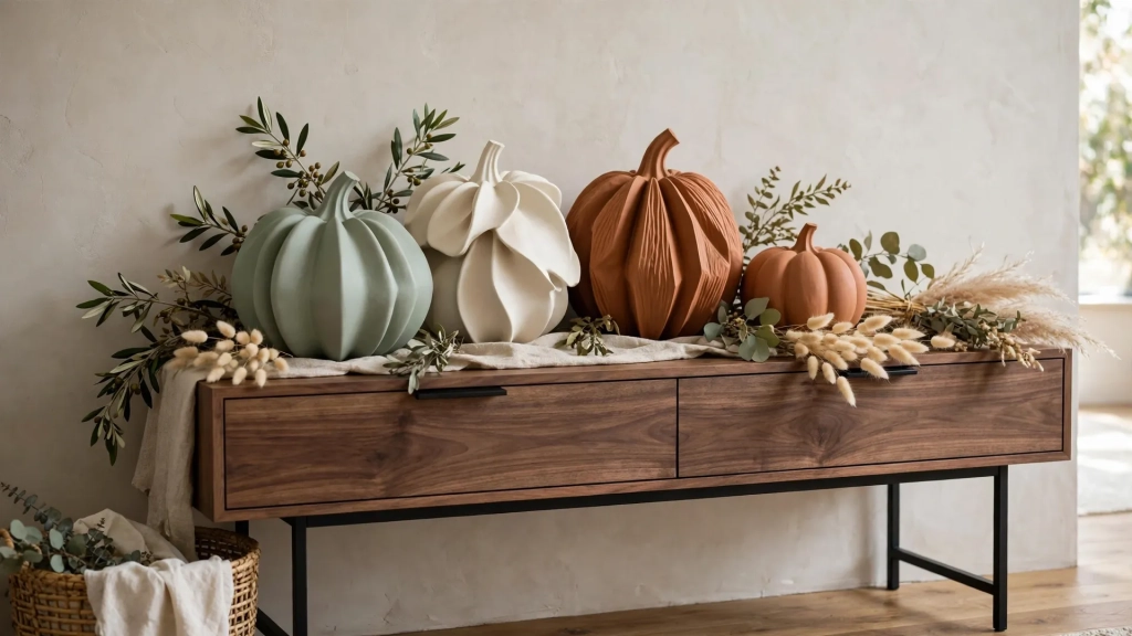 7 Fresh Ideas for Modern Thanksgiving Decor That Feel Warm and Stylish 6 Idea 1. A Low Centerpiece of Greenery and Candles — modern thanksgiving decor