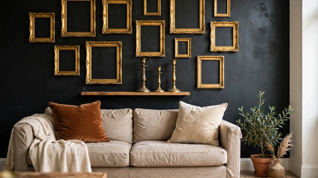Yes, Small Living Rooms Can Go Dark Too — moody living room