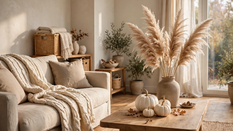 Neutral Fall Decor Ideas for a Calm, Cozy Home 10 neutral fall decor ideas 01