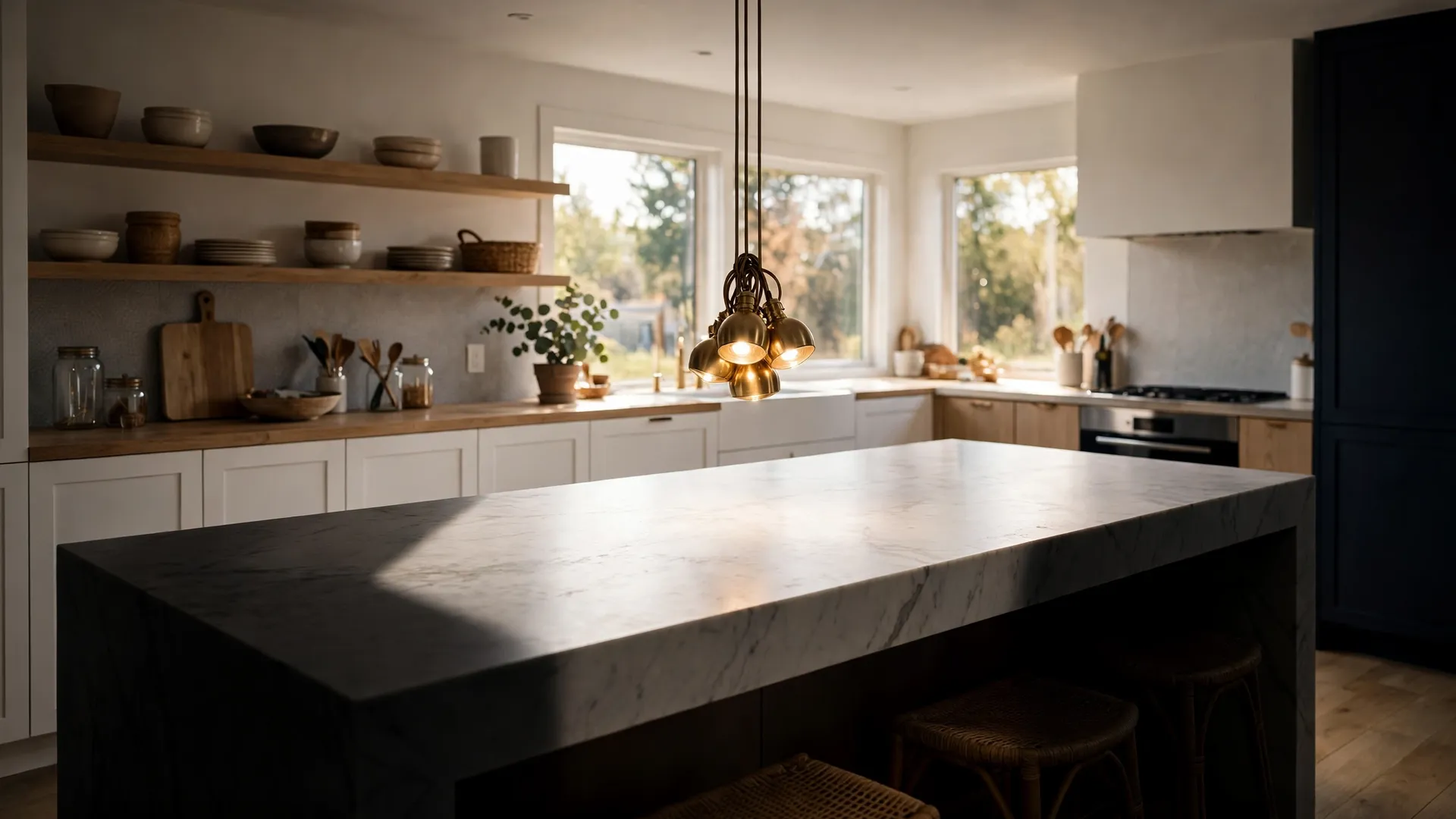 Pendant Light Spacing: How Far Apart Should Your Pendants Hang 5 Pendant Light Spacing Over a Kitchen Island — pendant light spacing