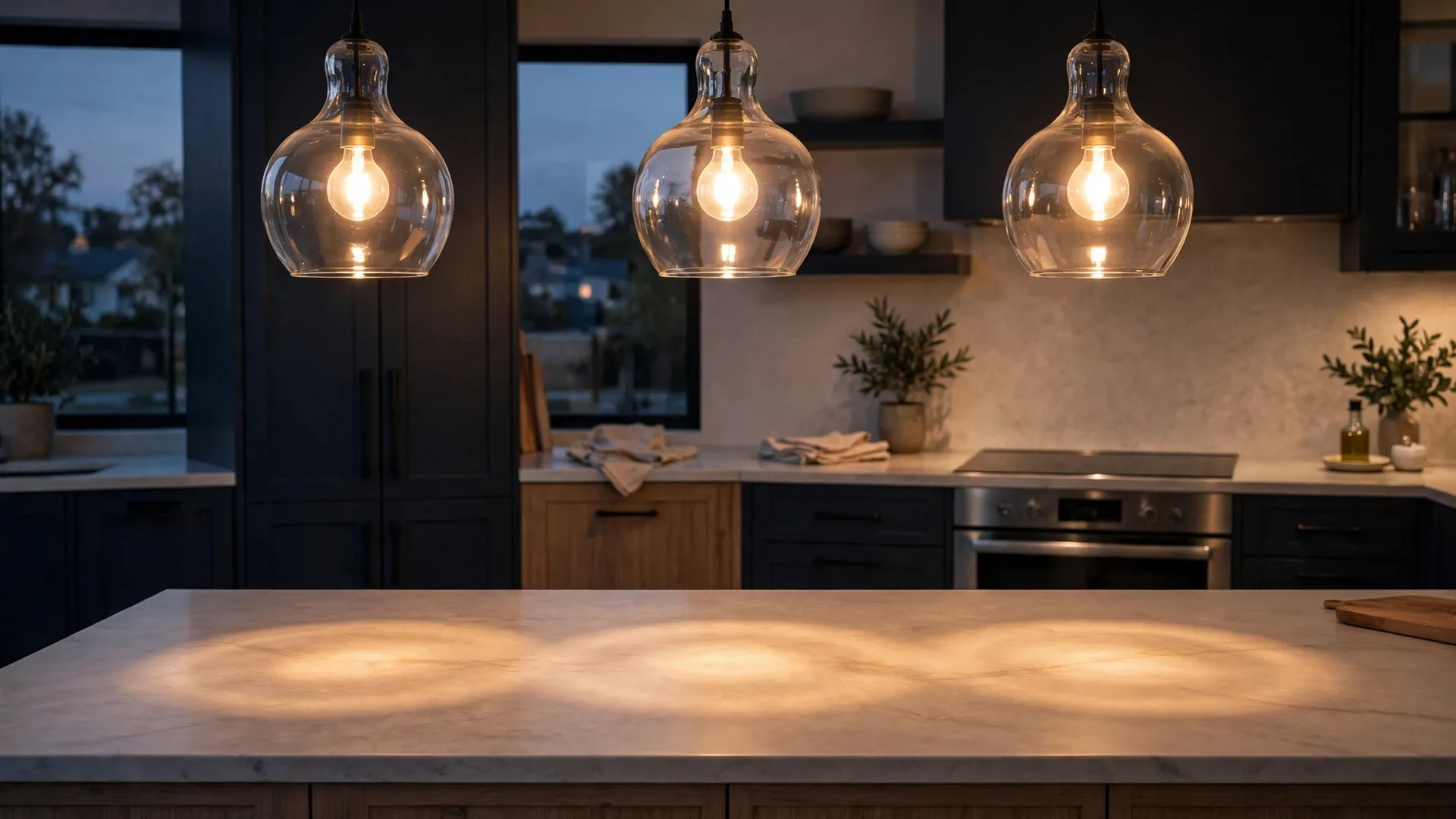Pendant Light Spacing: How Far Apart Should Your Pendants Hang 10 Match Pendant Size to the Gap — pendant light spacing