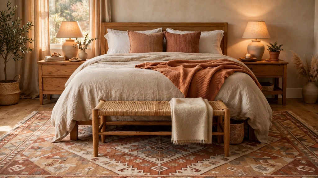 The Two Foot Rule for Bedroom Rugs — rug size for king bed