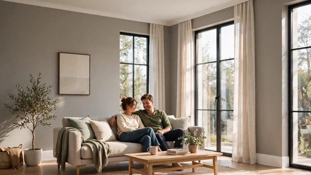 Standard Baseboard Height: The 3-1/4-Inch Rule That Makes Rooms Look Taller 4 Tall white baseboards near the standard baseboard height making an eight foot ceiling feel higher in a cozy living room.