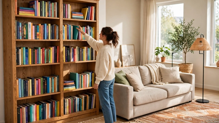 standard bookshelf height 01