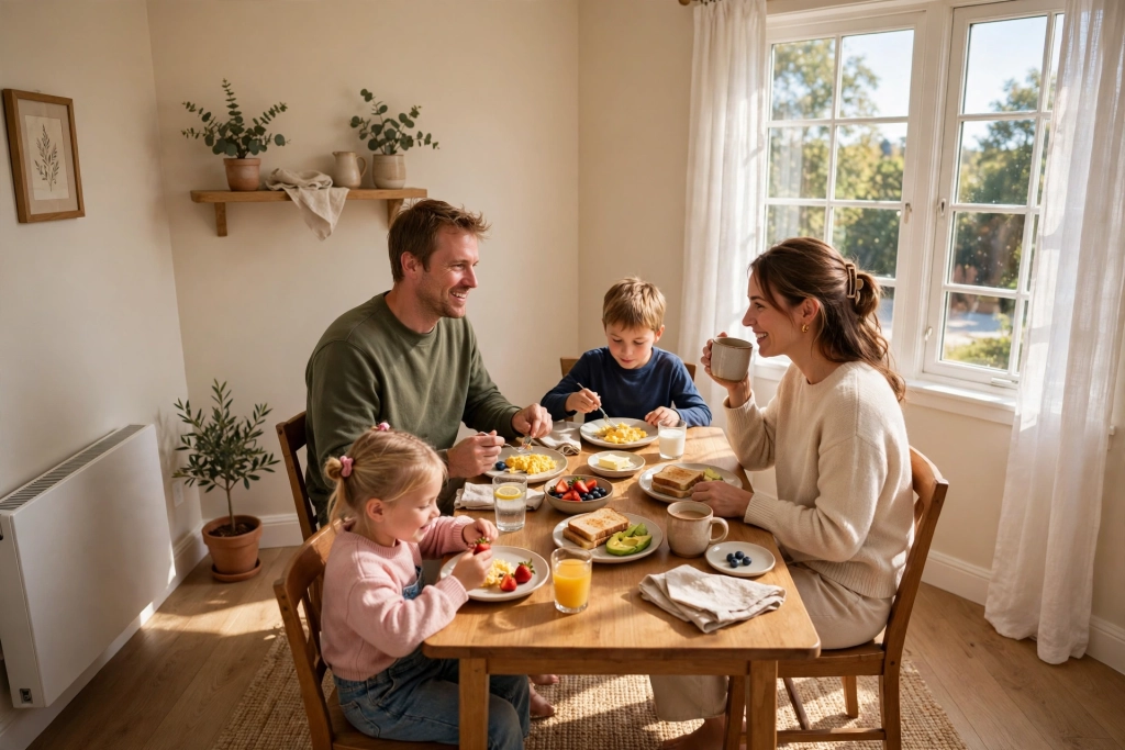What Is the Standard Dining Room Size for a Family of Four? — standard dining room size
