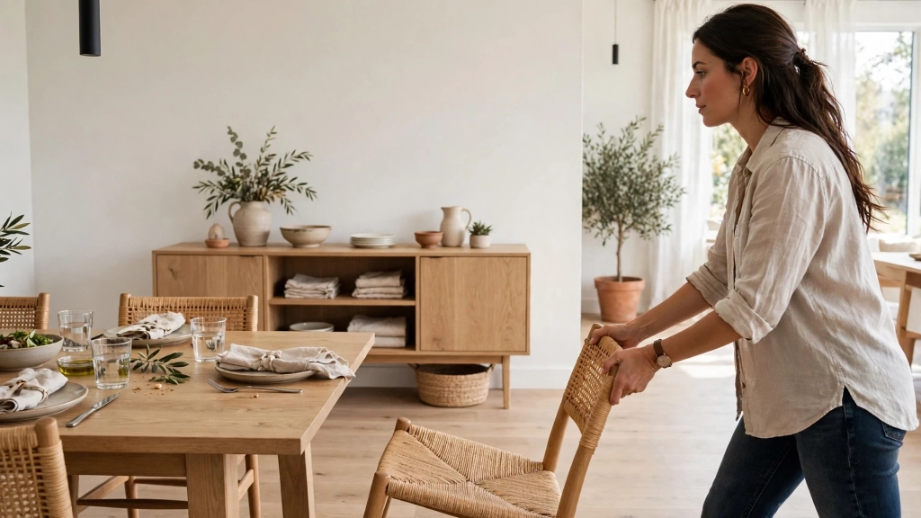 Room for Eight Chairs and a Sideboard — standard dining room size
