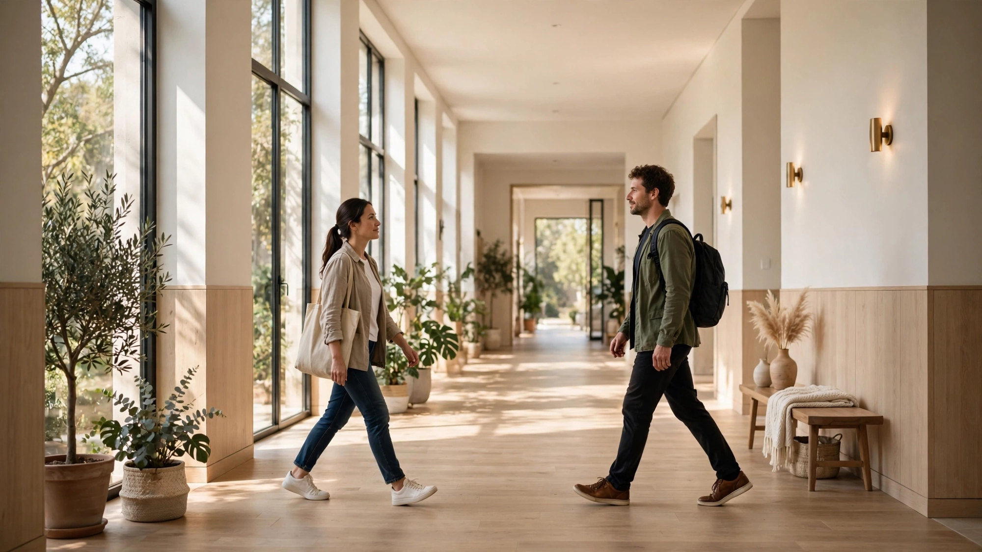 Making a Narrow Hallway Feel Wider — standard hallway width