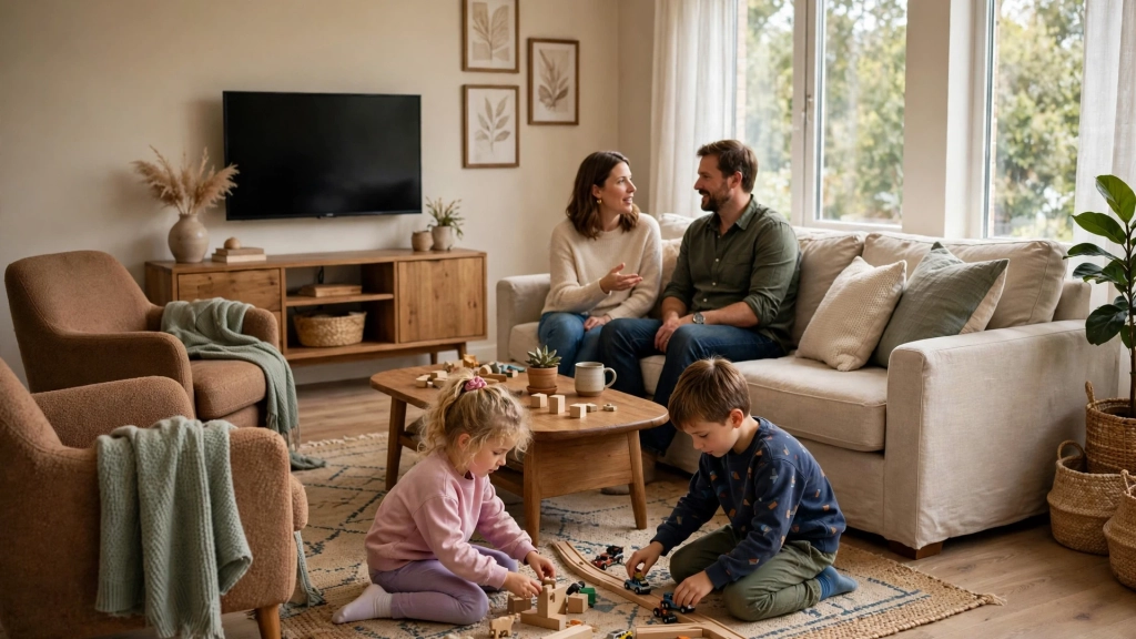 Standard Living Room Size: How Big Should Your Living Room Be? 6 Medium Family Rooms — standard living room size