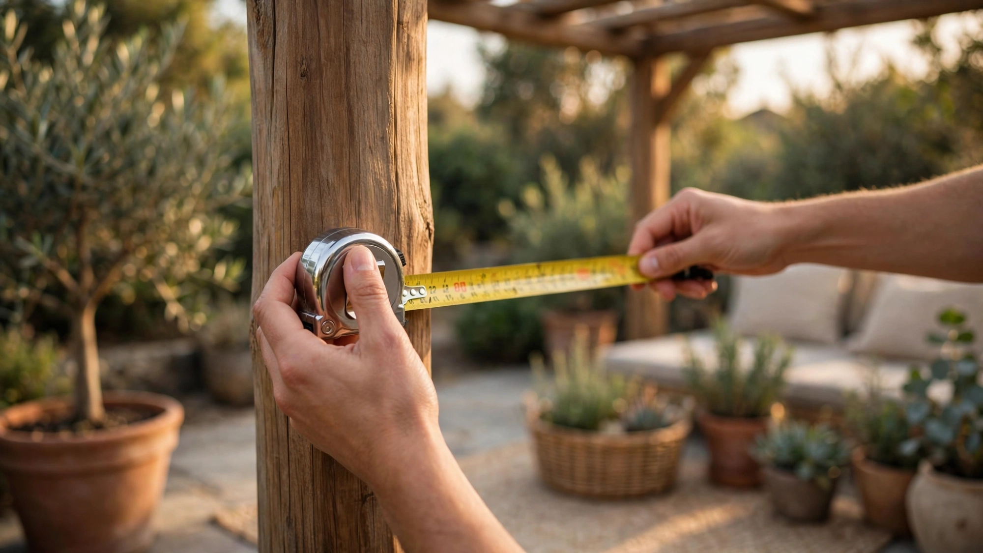 A complete visual guide to standard pergola size