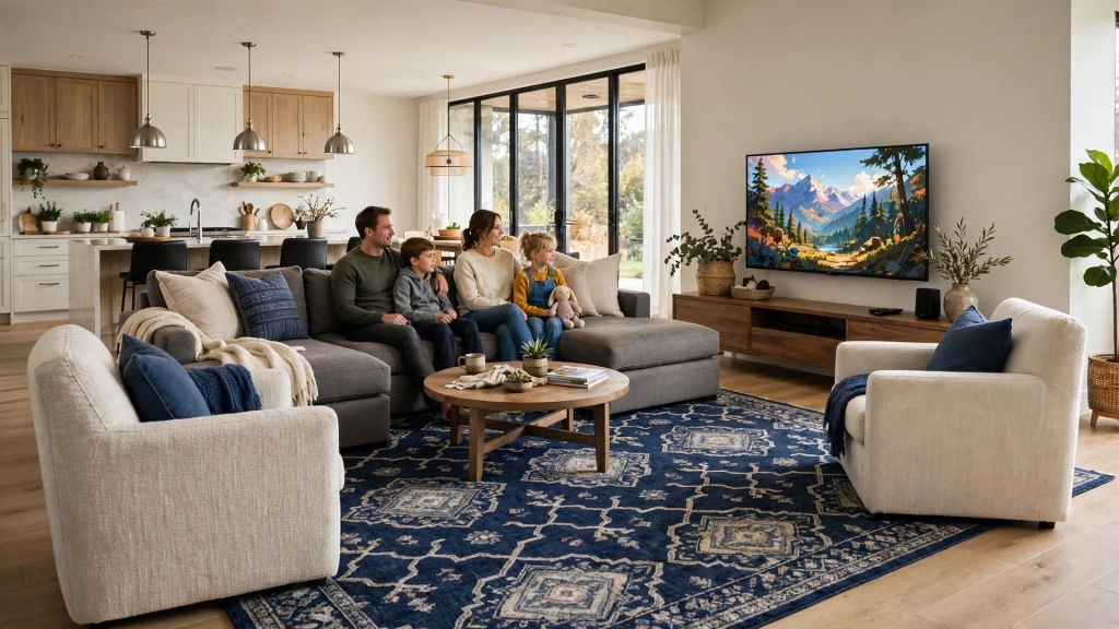 The 9 by 12 Rug for Big Open Rooms — standard rug size for living room