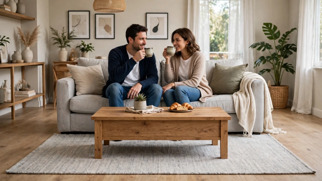 How to Size a Rug Around Your Sofa — standard rug size for living room