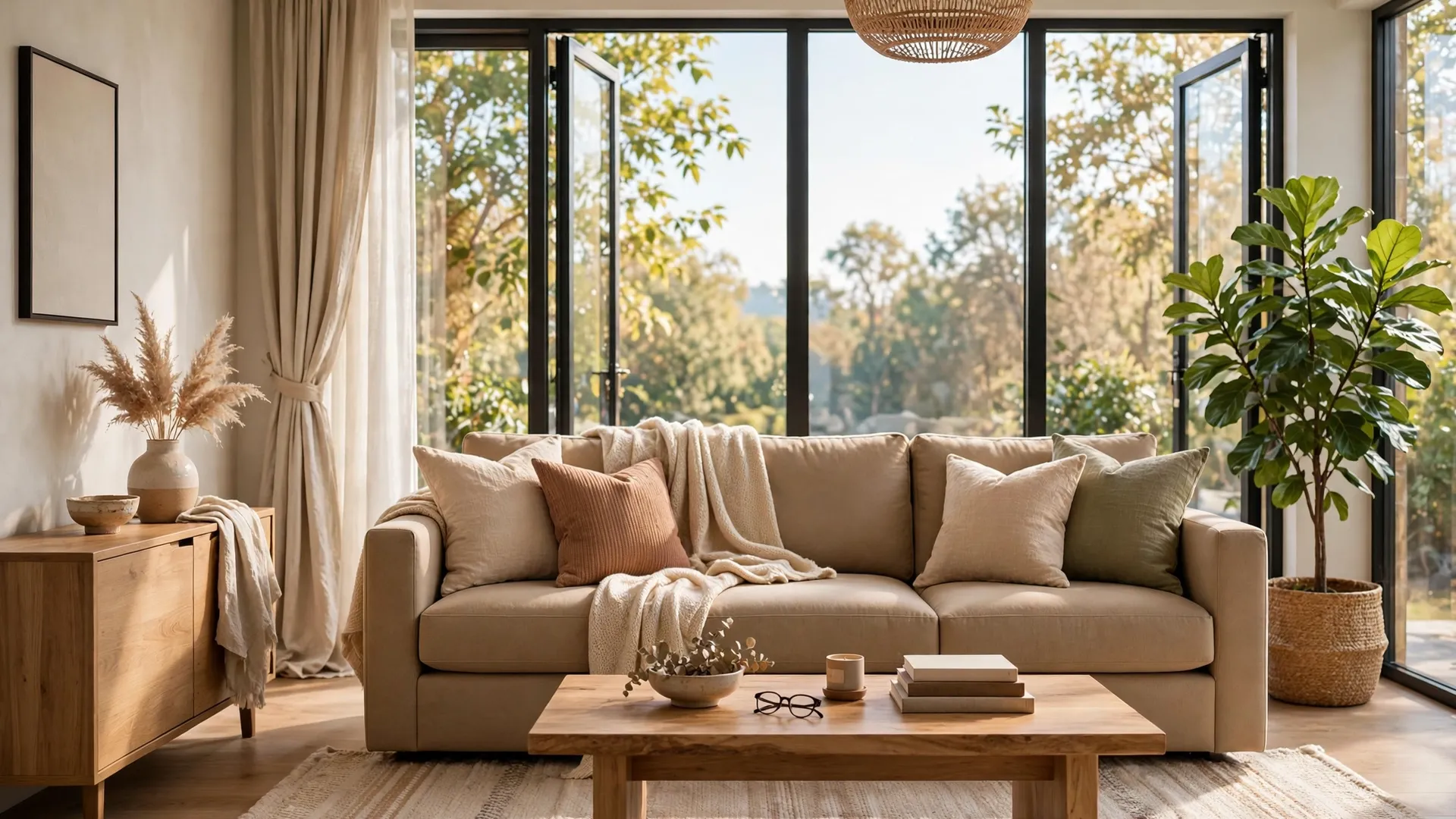 The Painter's Tape Trick — standard sofa size