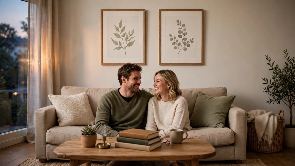 Sizing Art Above a Sofa — standard wall art size