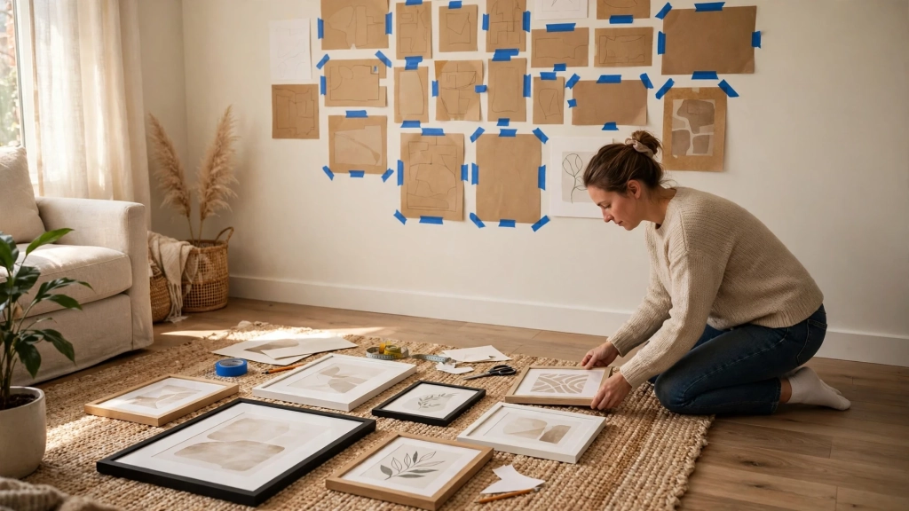 Sizing Art Above a Bed — standard wall art size