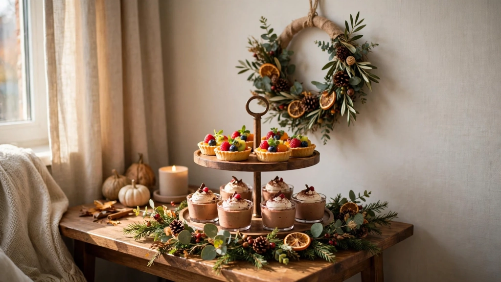 A Cake Corner That Feels Like a Hug — thanksgiving dessert table ideas