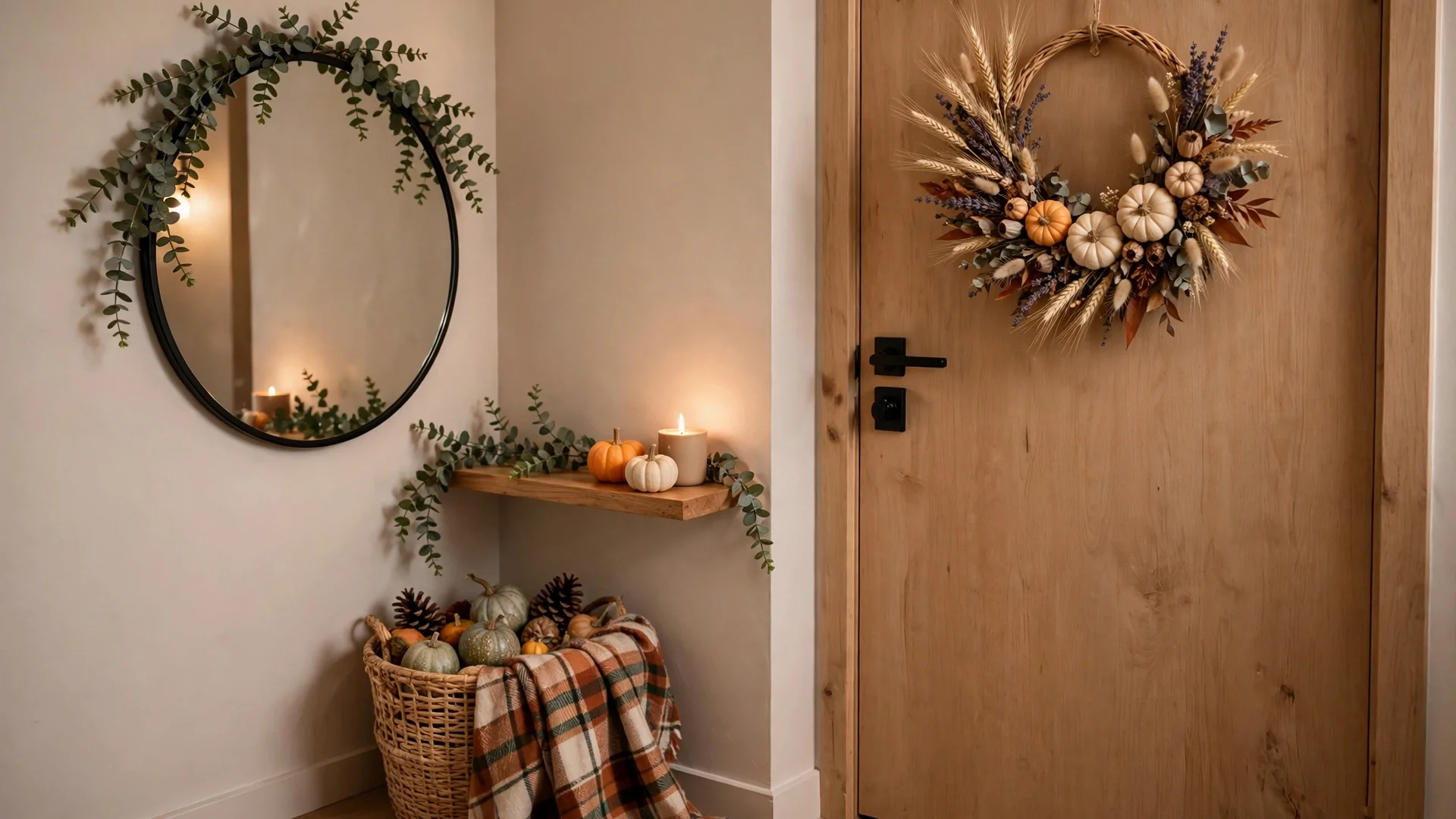 Thanksgiving Entryway Decor Ideas: 12 Warm Welcomes Guests Will Adore 6 Light It Like You Mean It — thanksgiving entryway decor ideas