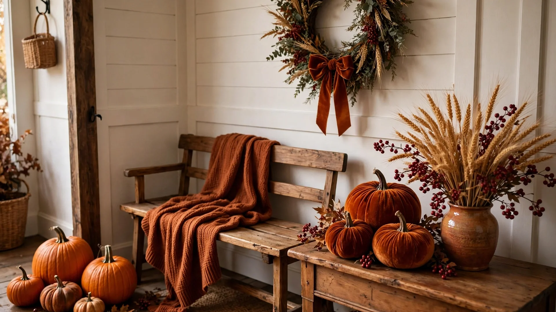 Thanksgiving Entryway Decor Ideas: 12 Warm Welcomes Guests Will Adore 8 Bring the Outdoors In With Natural Touches — thanksgiving entryway decor ideas