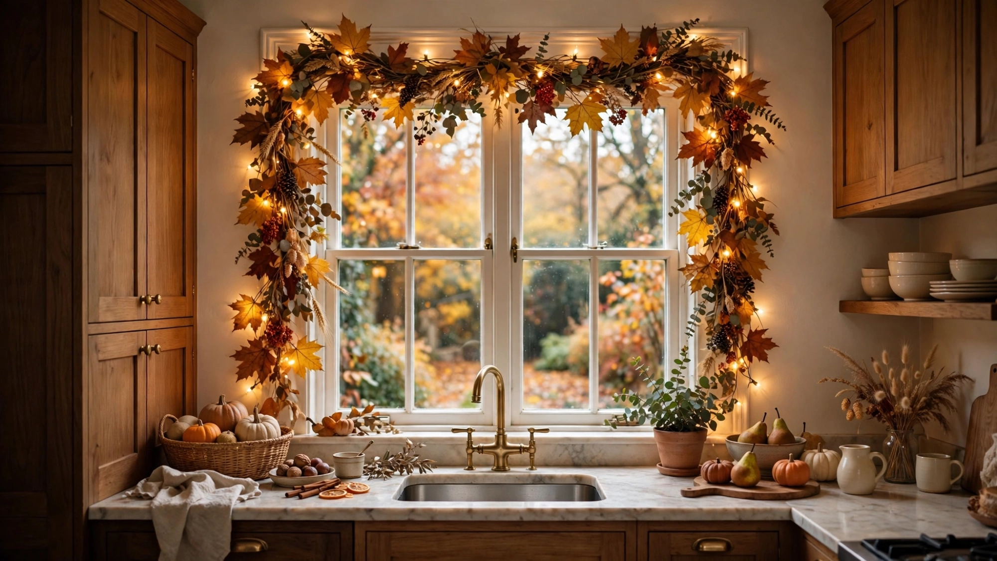 4. Dress Up Simple Napkin Rings — thanksgiving kitchen decor ideas